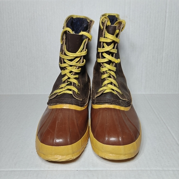 Sorel Arctic Pac Leather Rubber Wool Lined Lace Up Duck Tan Brown Boots Men\'s 10 main image 13